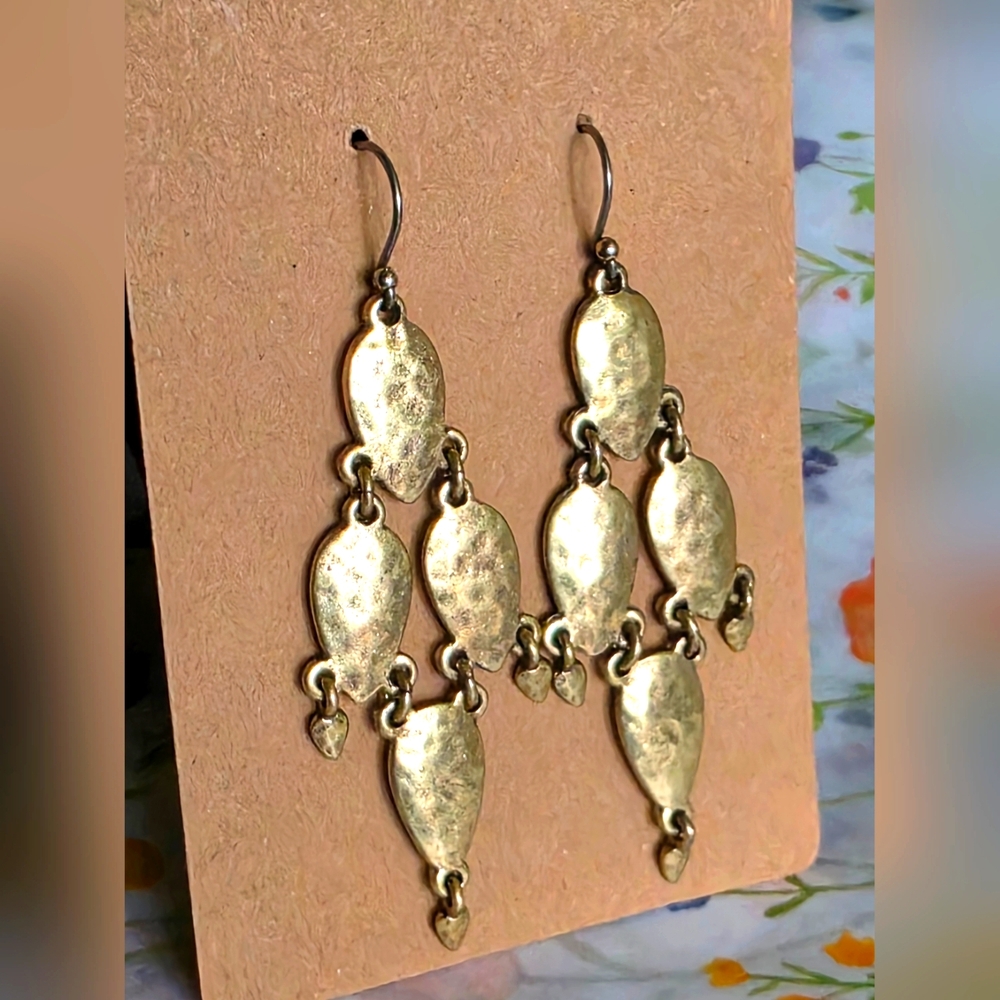 Elegant Gold Color Chandelier Earrings